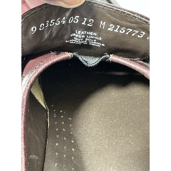 Nunn Bush Dress Flex Kiltie Tassel Slip On Leather Loafers Burgundy Men's 12M - Picture 9 of 10